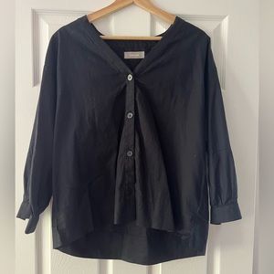 Everlane Silky Cotton Lantern Top